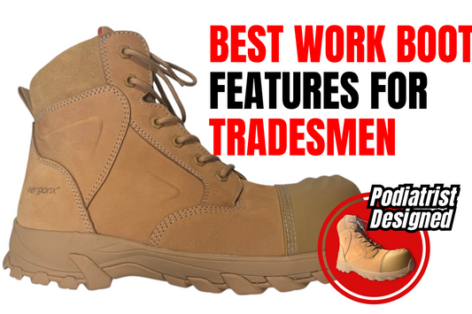 The best work boot features for tradesmen with foot pain