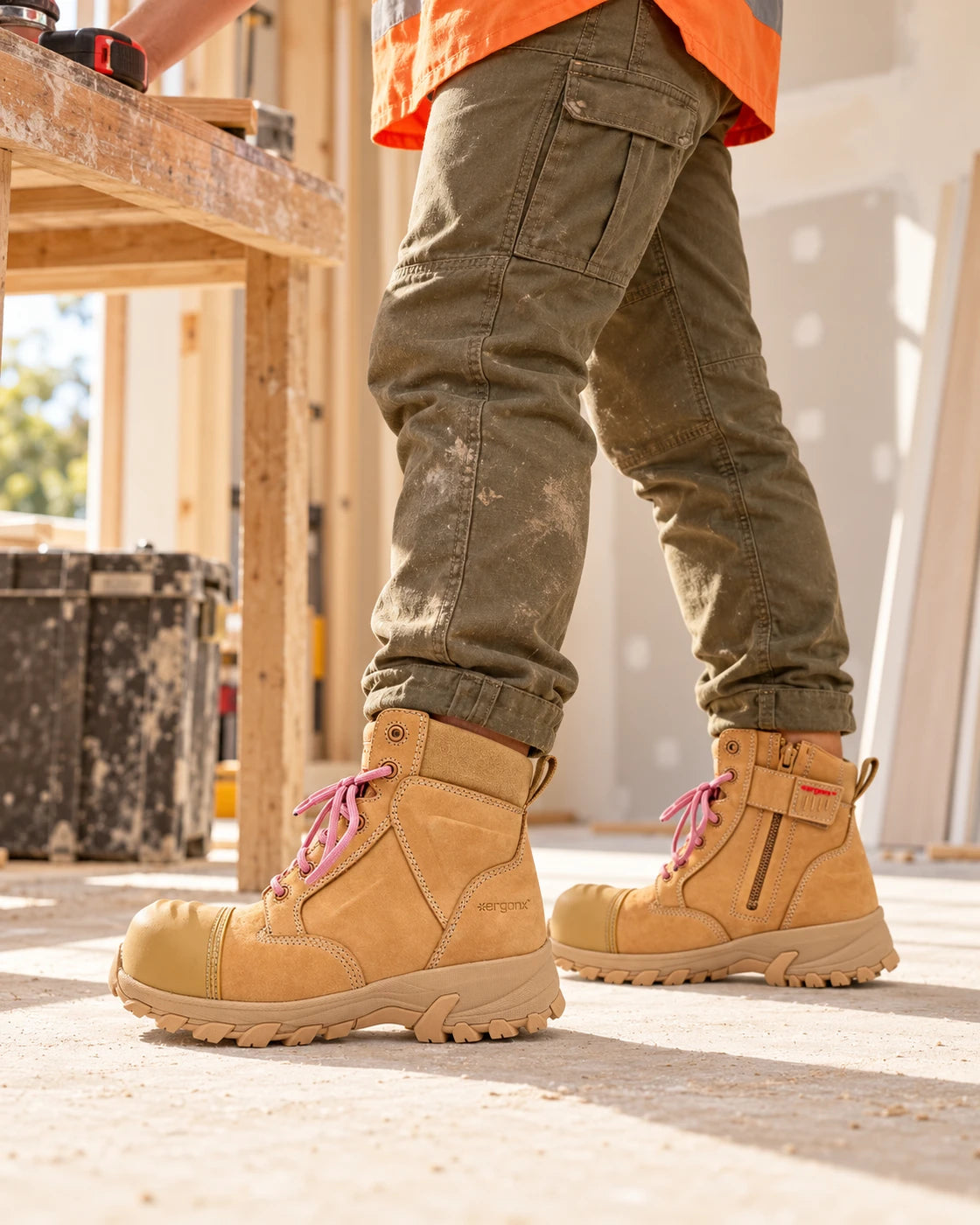 Women’s-specific Helium fit — distinct Ergonx commercial work or product scenario