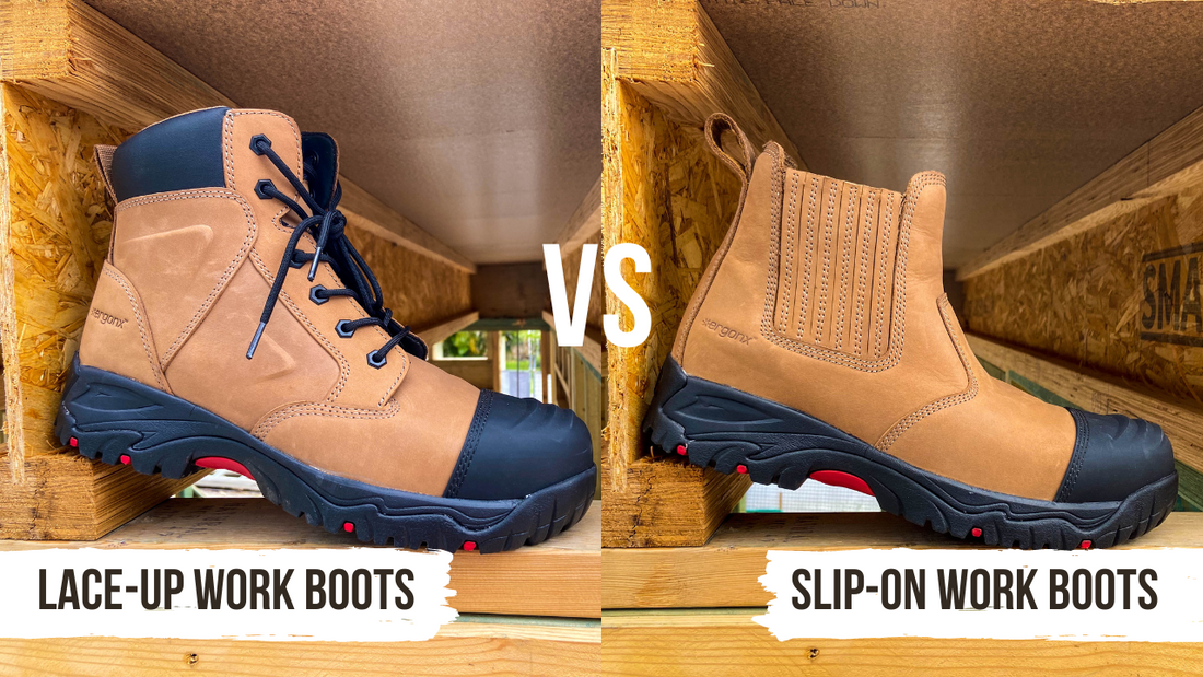 Best way to top lace up work boots
