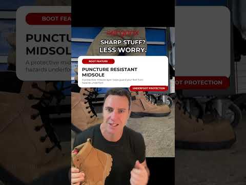 How does the puncture-resistant midsole in the ERGONX Element work boot actually work? A lot of