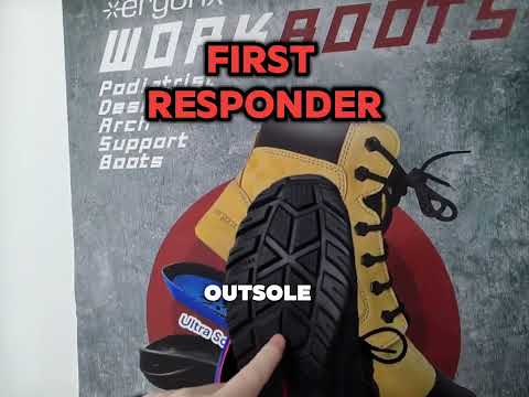 🚑 First Responder 👨‍🚒👮 Long shifts demand footwear that supports you from the first call to the last