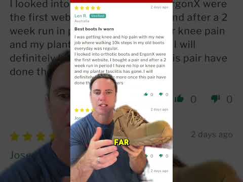 Do you get plantar fasciitis, hip or leg pain from your work boots or long days on your feet? We