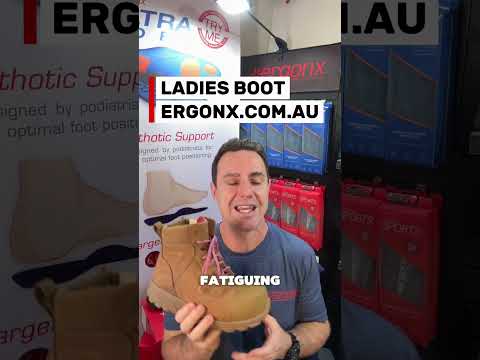 👷‍♀️ LADIES WORK BOOTS ARE HERE! 💜 The Ergonx Ladies Helium Safety Work Boot is now live at