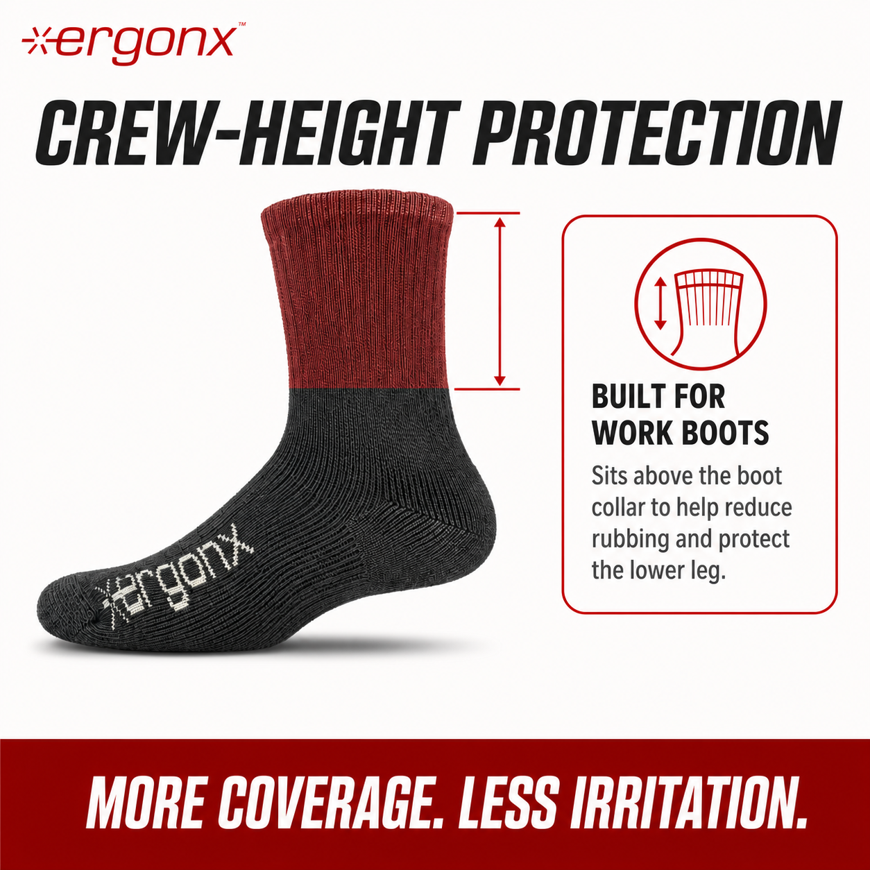 Ergonx Work Socks (6 Pack)