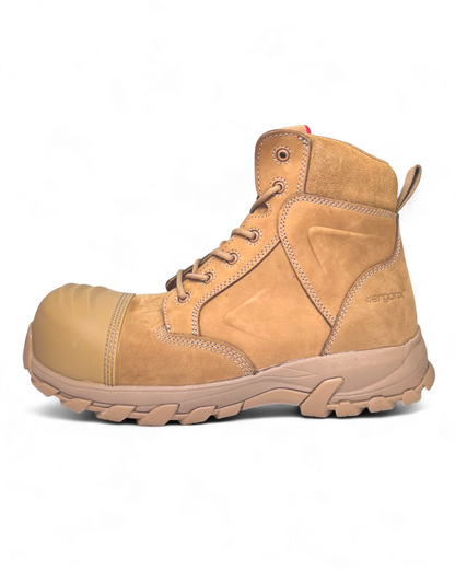 Ergonx Safety Boots Lace Up (Helium) All Tan — product detail