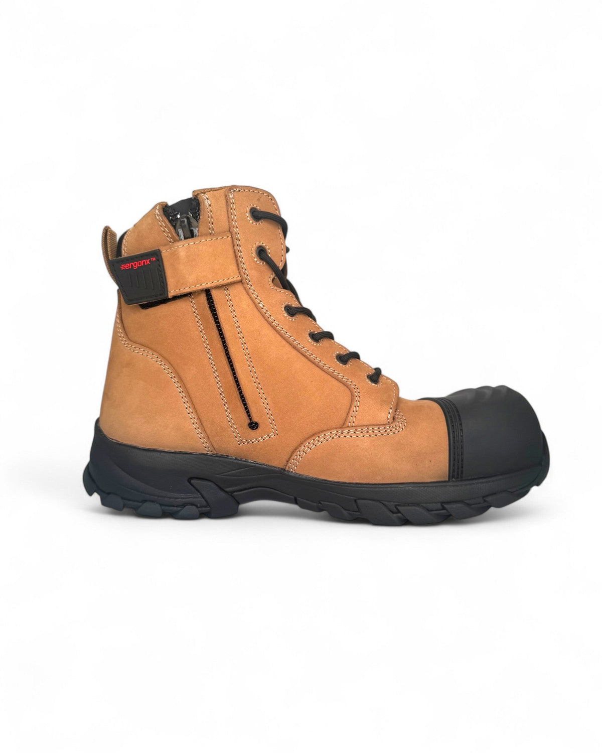 Ergonx Safety Boots Lace Up (Helium) Tan — product detail