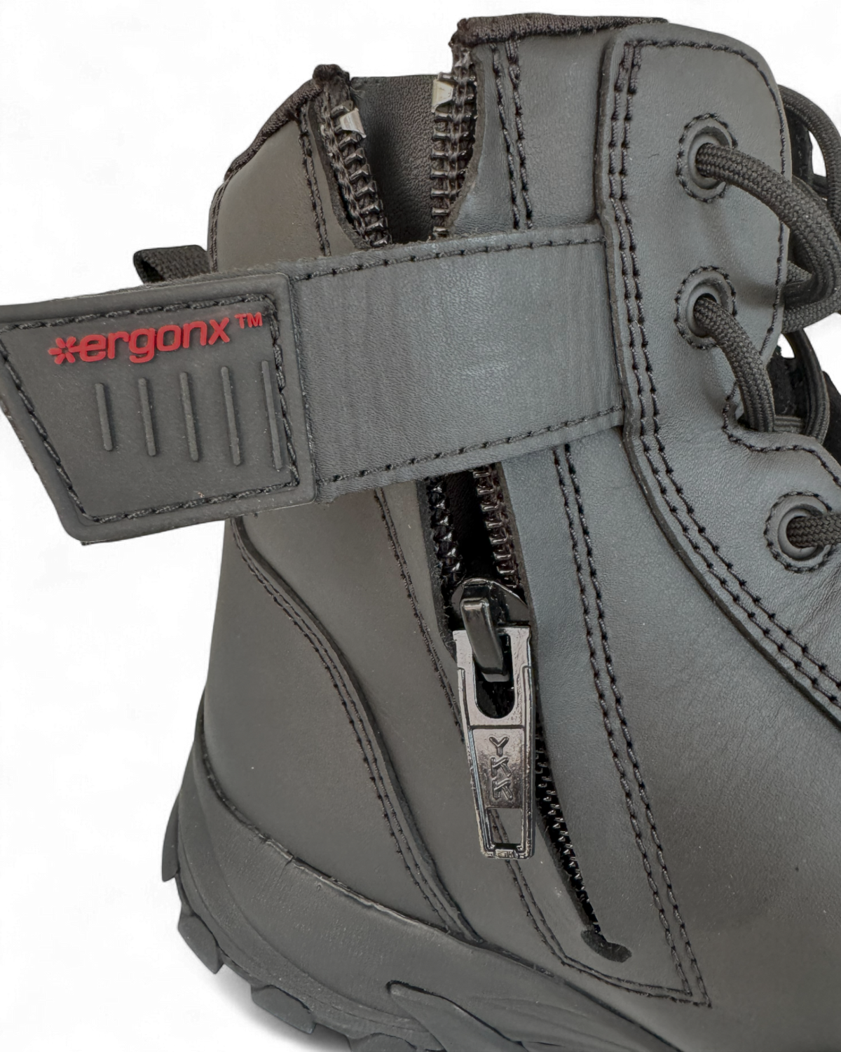 Ergonx Safety Boots Lace Up (Helium) Black — product detail