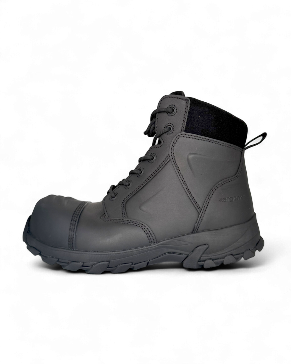 Ergonx Safety Boots Lace Up (Helium) Black — product detail