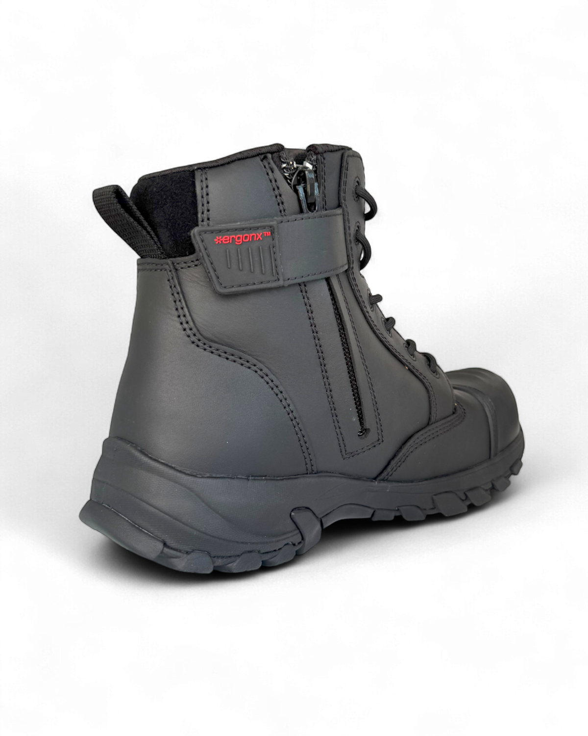 Ergonx Safety Boots Lace Up (Helium) Black — product detail