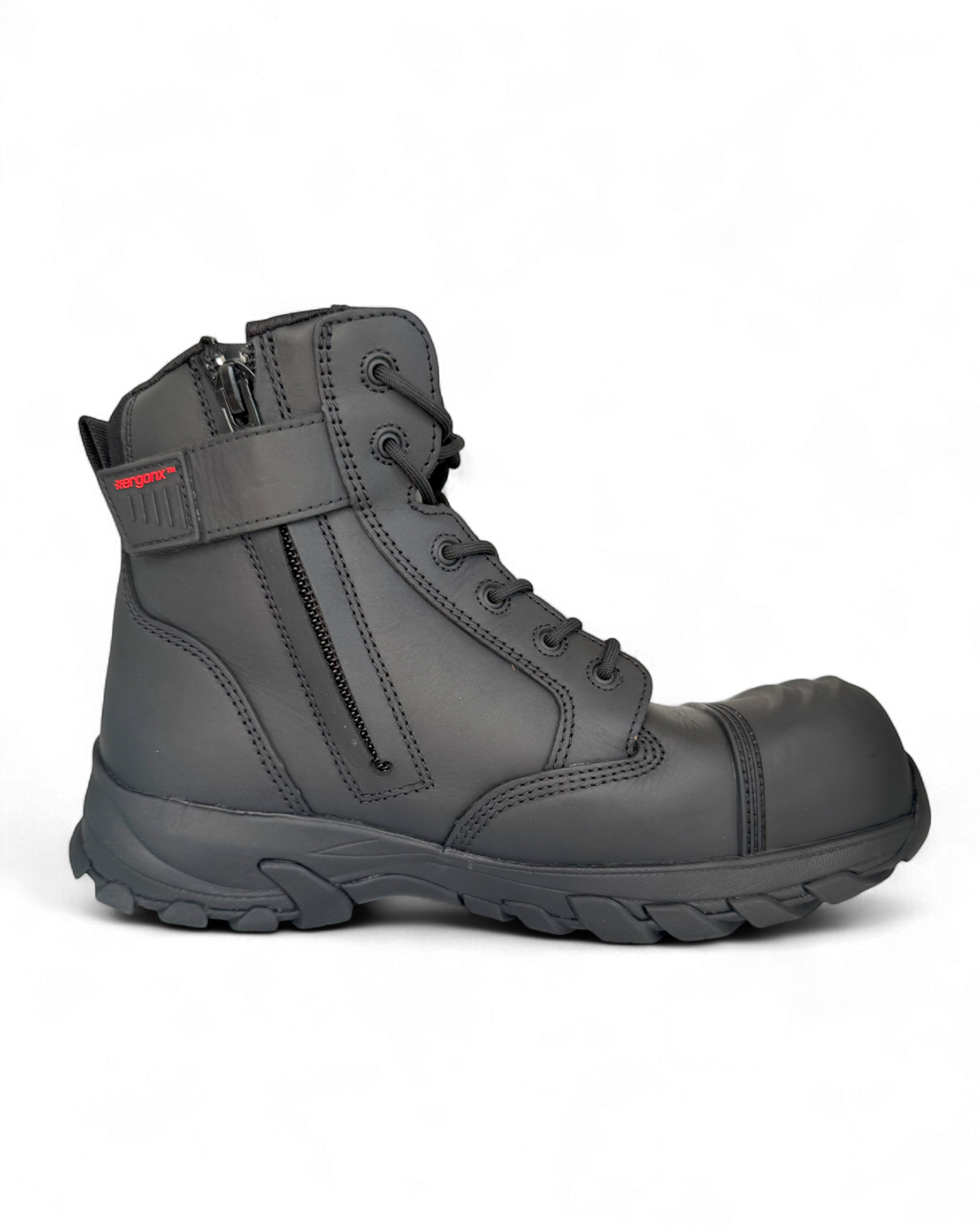 Ergonx Safety Boots Lace Up (Helium) Black — product detail