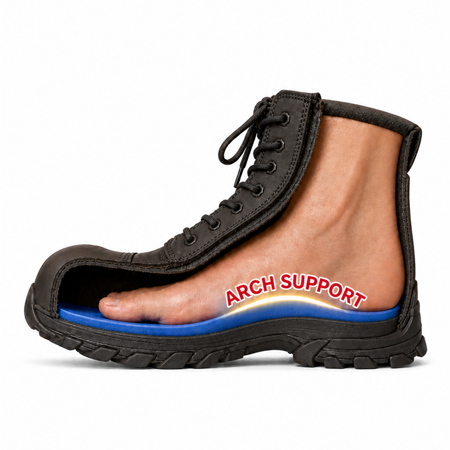 Ergonx Black Safety Boots Slip On (Hydrogen)