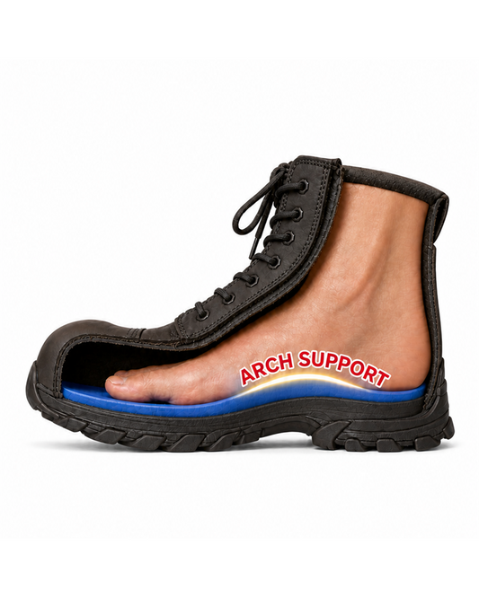 Ergonx Safety Boots Lace Up (Helium) Black