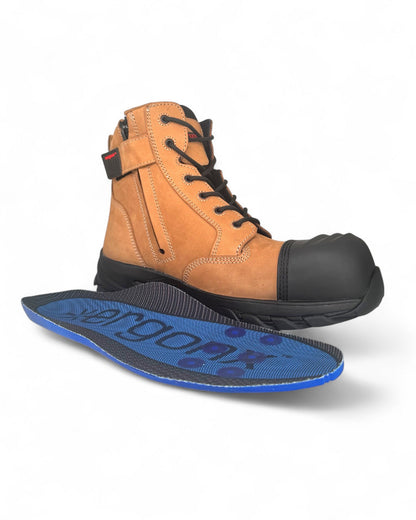 Ergonx Safety Boots Lace Up (Helium) Tan — product detail