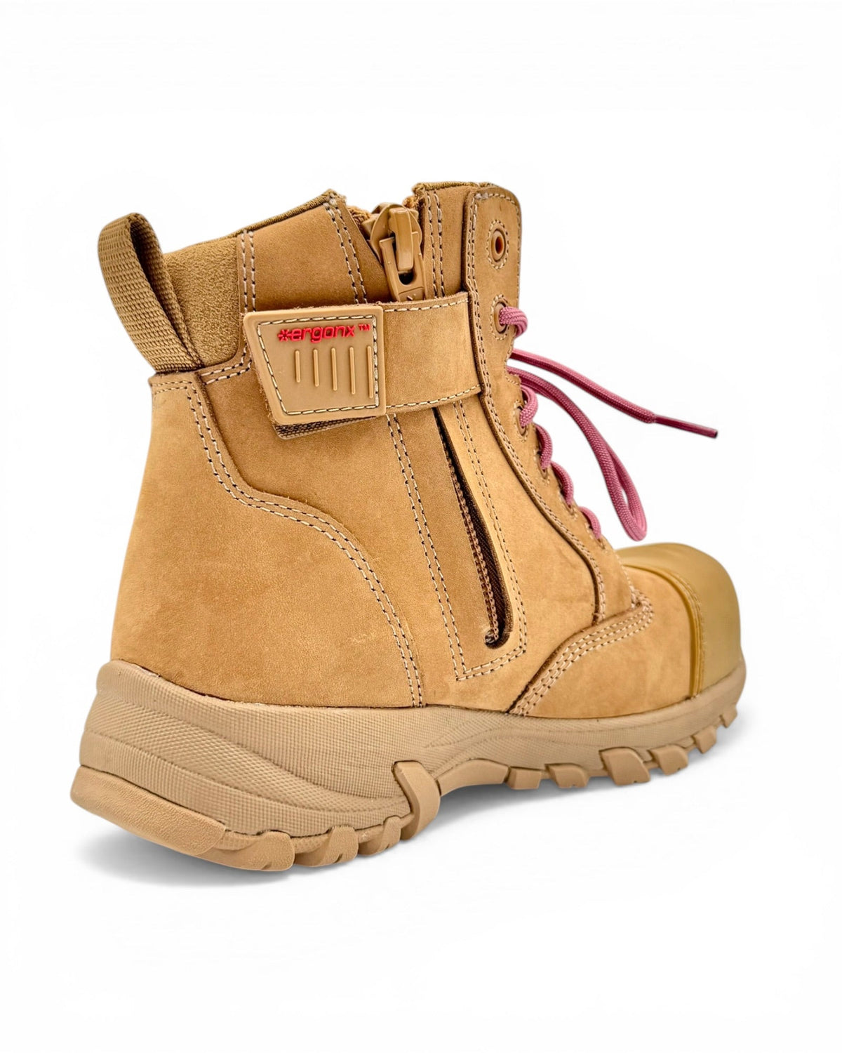 Ergonx Womens Work Boots All Tan (Helium) — product detail