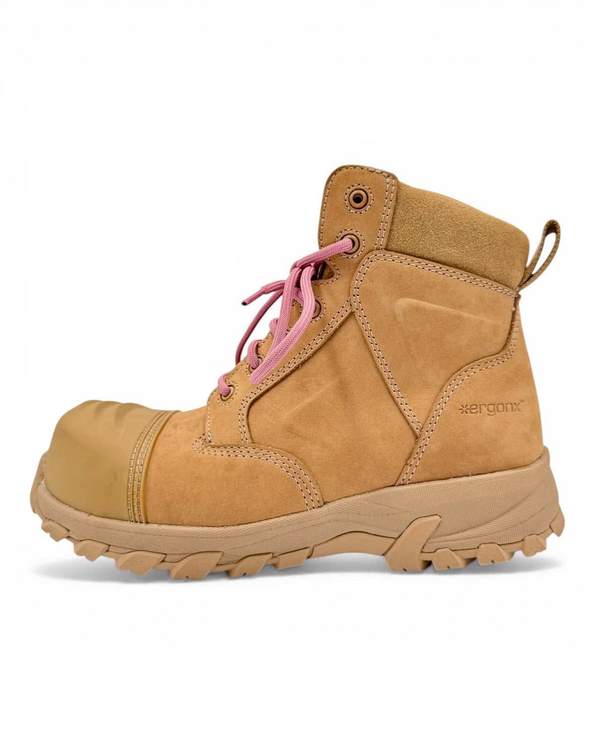 Ergonx Womens Work Boots All Tan (Helium) — product detail
