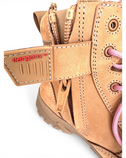 Ergonx Womens Work Boots All Tan (Helium) — product detail