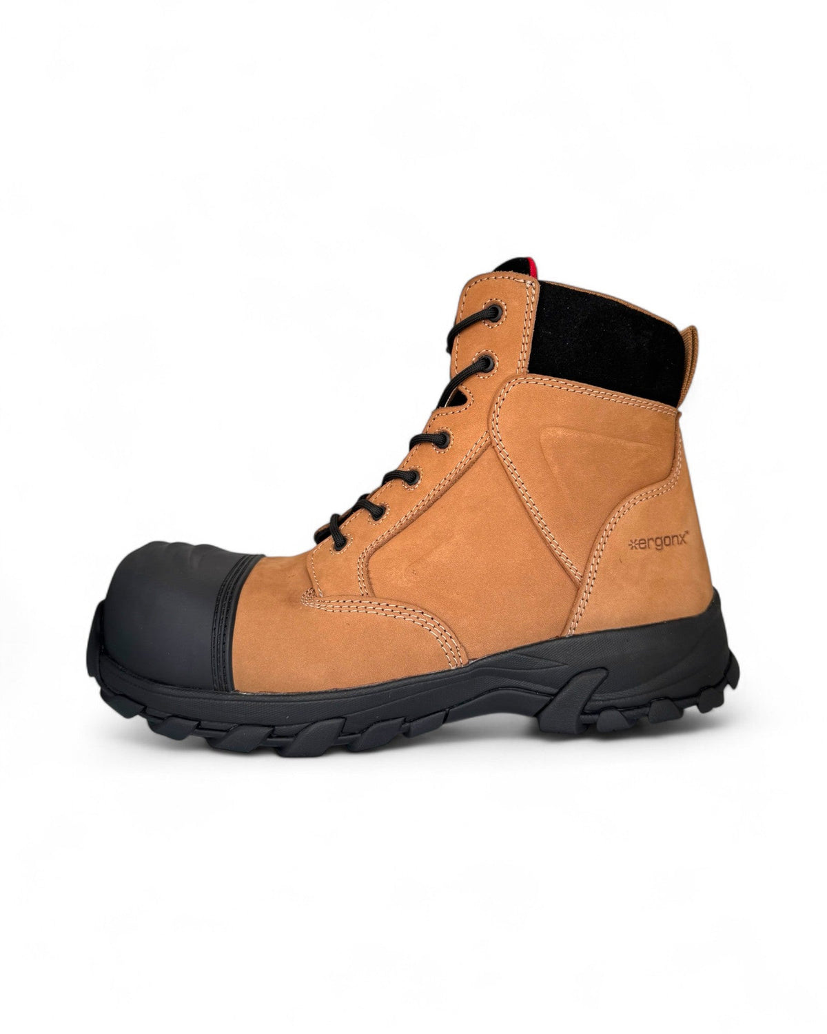 Ergonx Safety Boots Lace Up (Helium) Tan — product detail