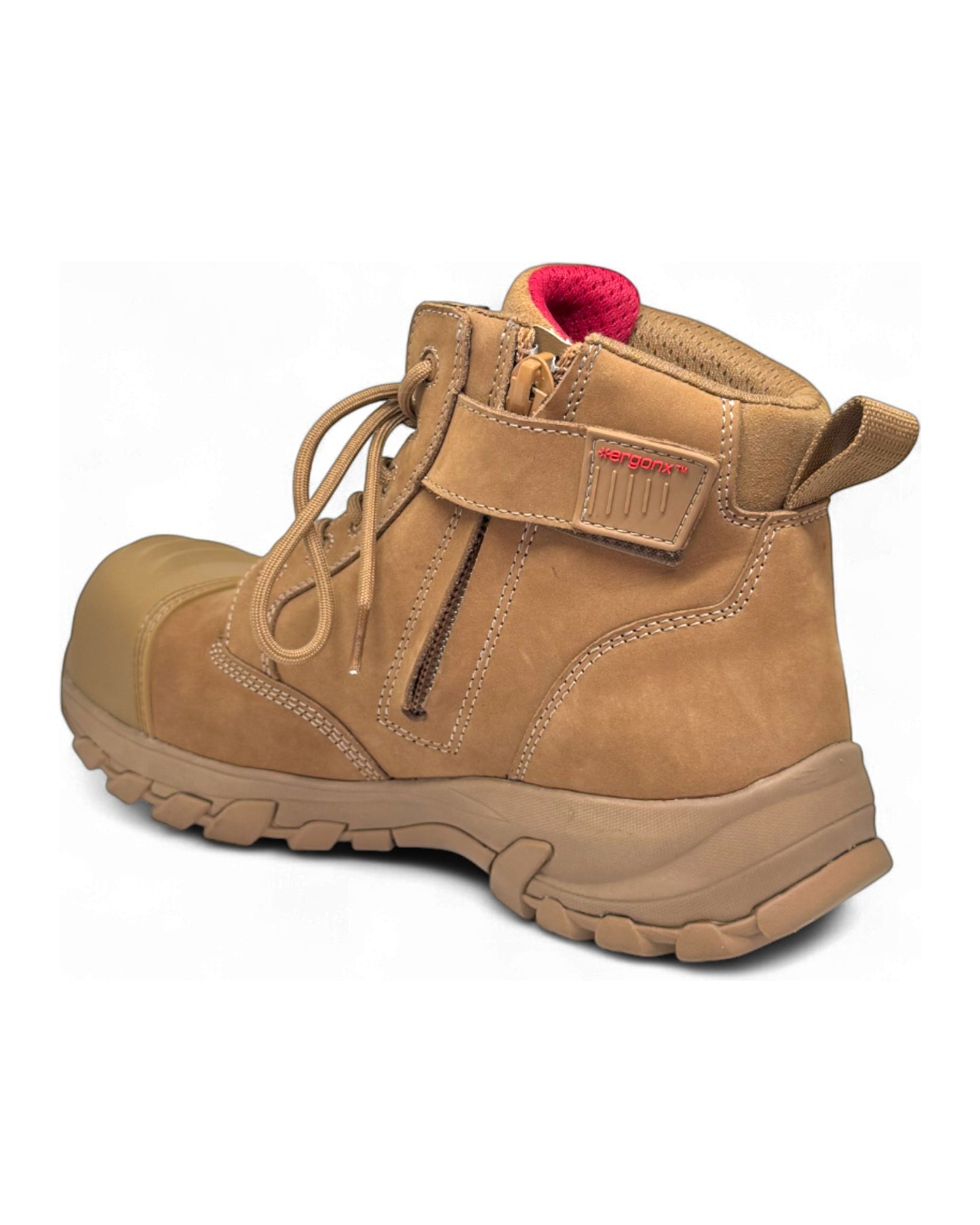 Ergonx All Tan Low Cut Safety Boots Lace Up (Helium)