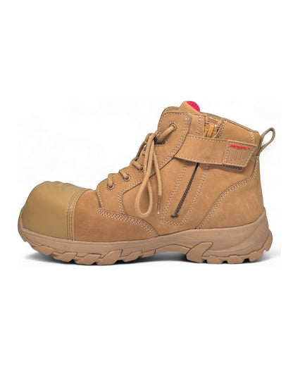 Ergonx All Tan Low Cut Safety Boots Lace Up (Helium) — product detail