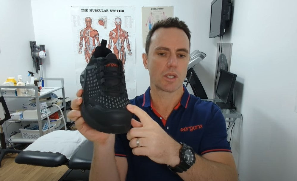 Load video: Orthotic Safety Shoes Video