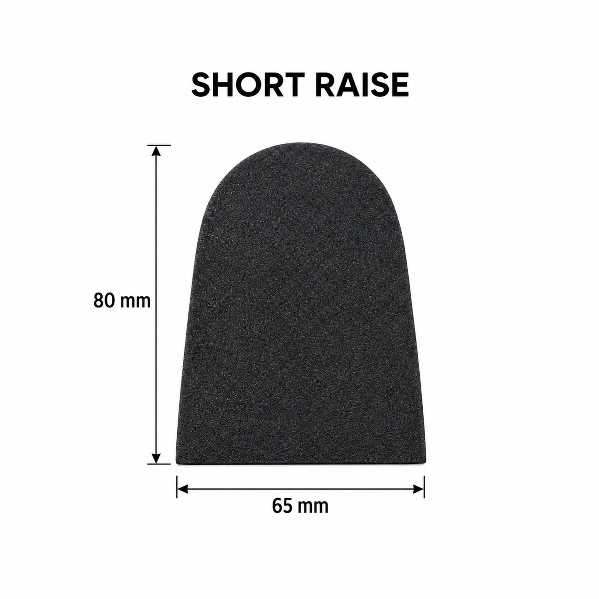 short raise — top dimensions