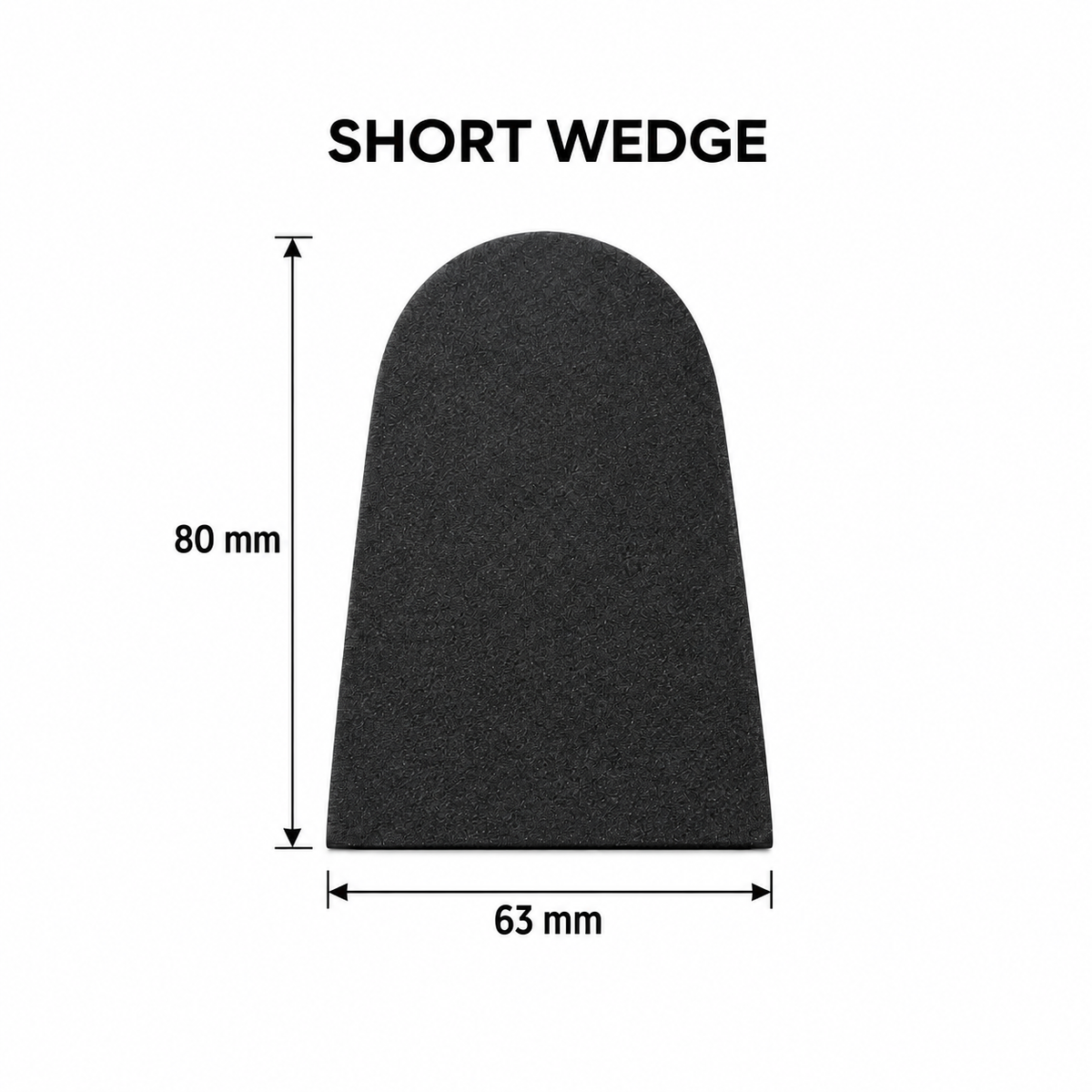 short wedge — top dimensions