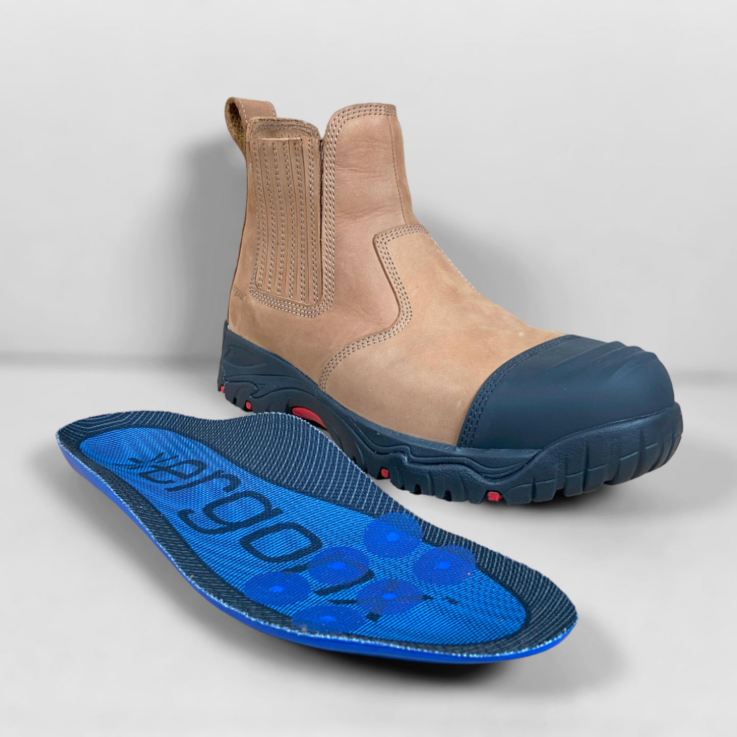 Ergonx Safety Boots Slip On (Hydrogen) Tan
