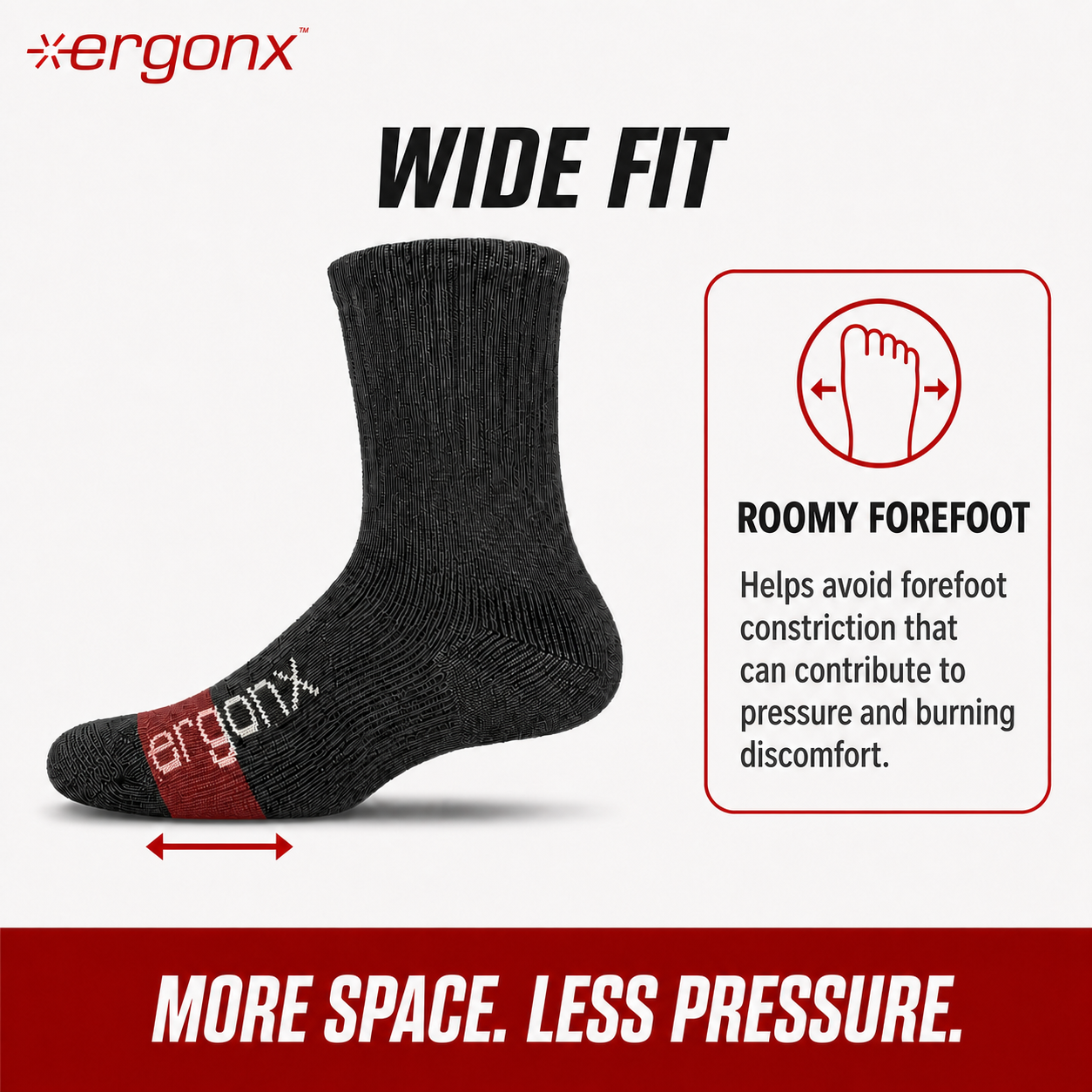 Ergonx Work Socks (6 Pack)