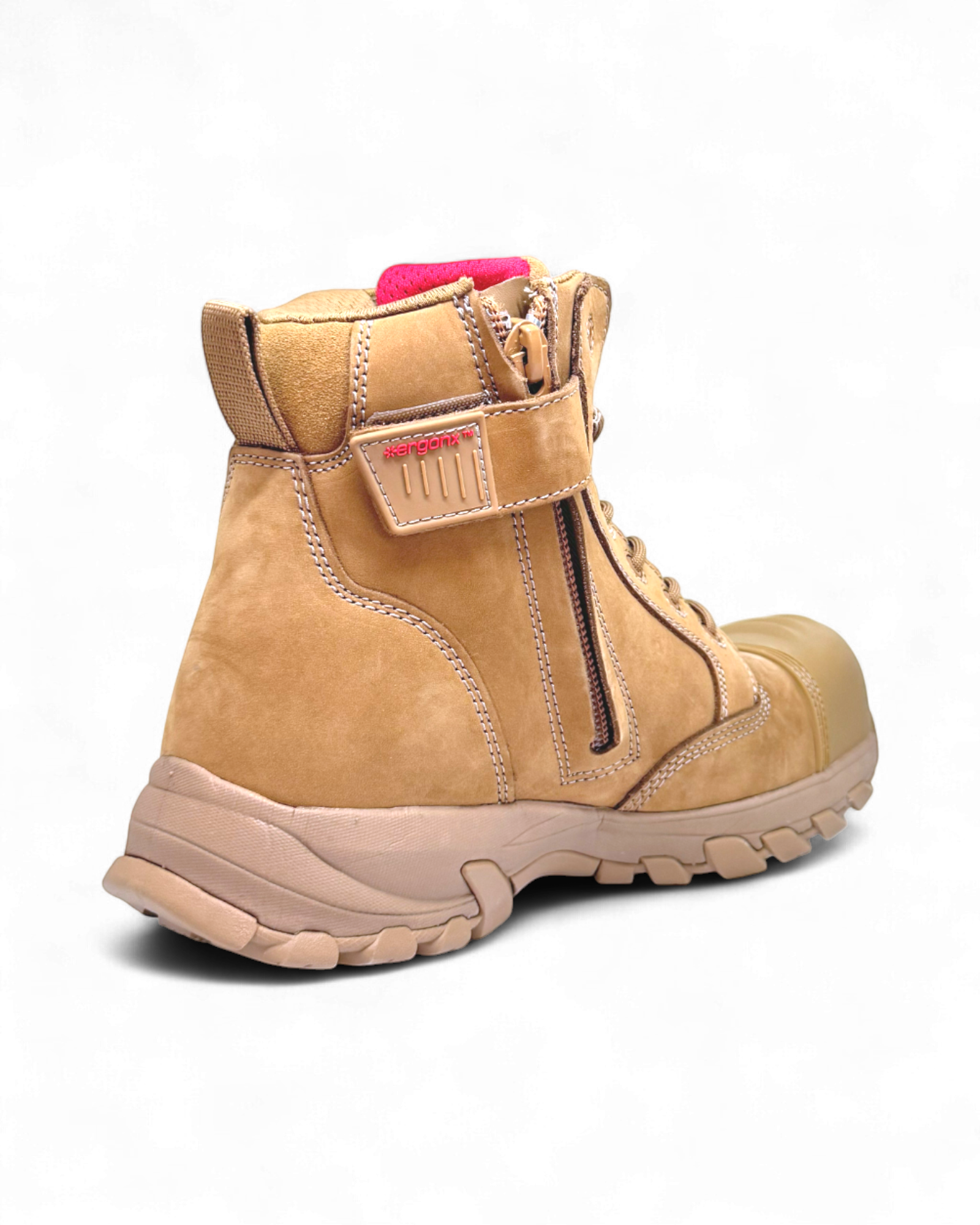 Ergonx Helium all tan lace-up safety boot